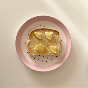 朝食♪さわやかレモン塩トースト
